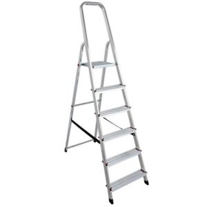 Scara dubla din aluminiu Krause KR-000736, 3.2 m inaltime lucru, 6 trepte, pliabila